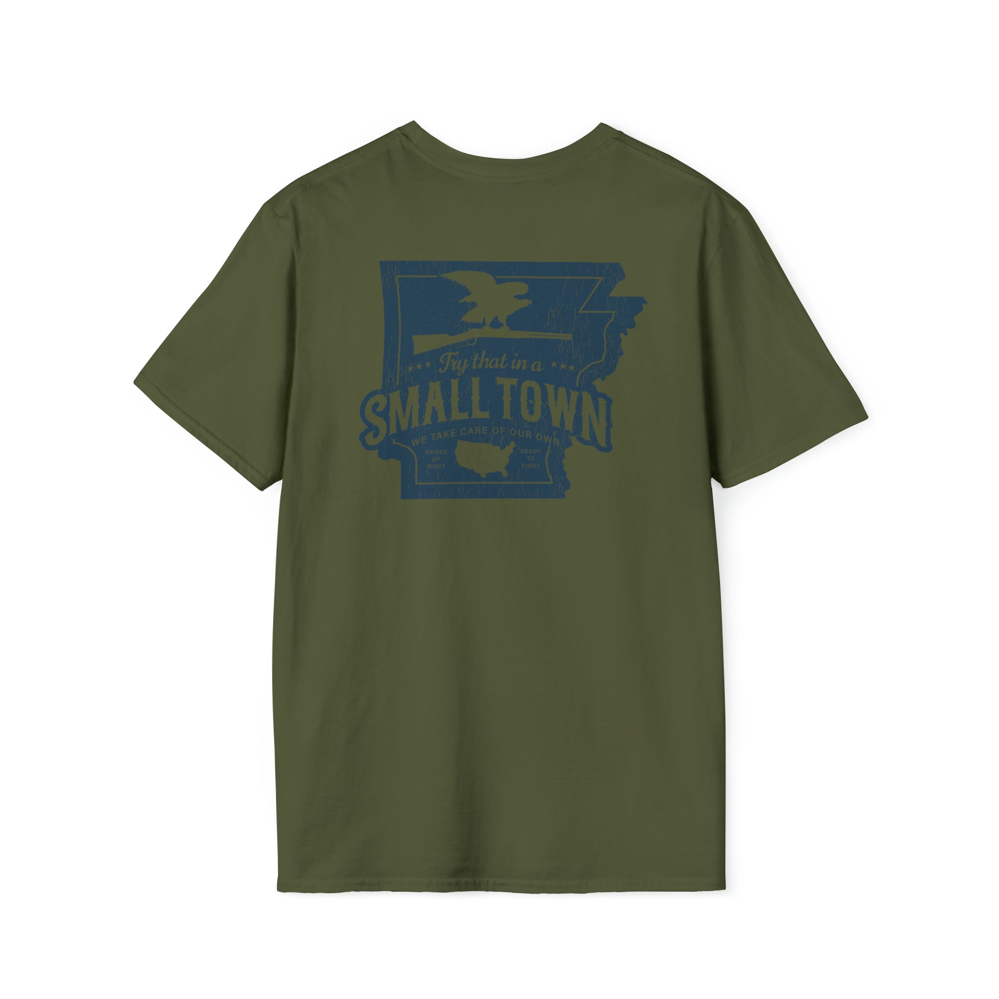 Try That In A Small Town - Arkansas Back Print Tee