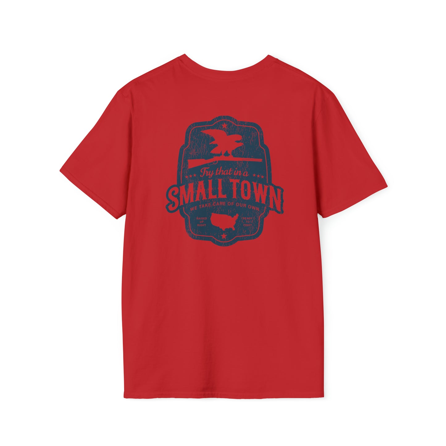 Try That In A Small Town - USA Badge Tee